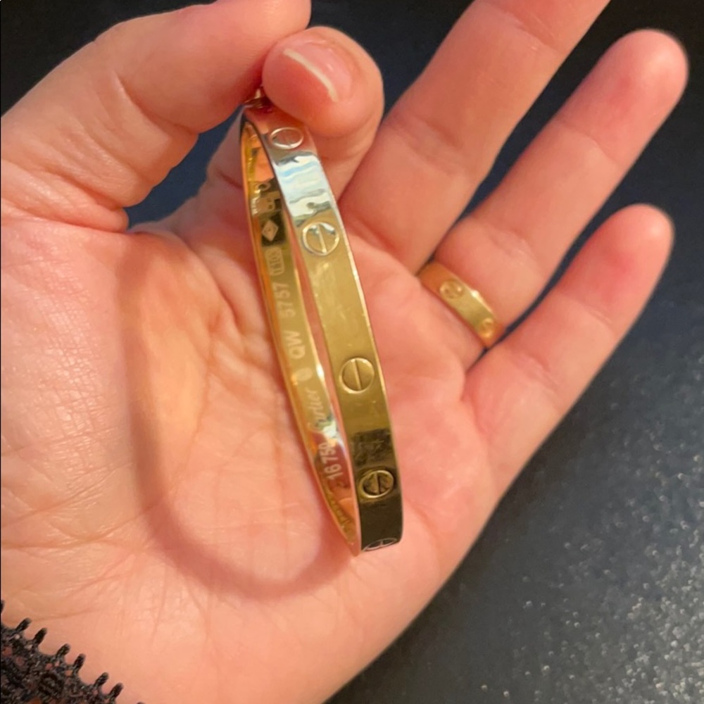 18k real love bangle